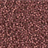 DB2179 11/0 Duracoat Semi Frosted Silver Lined Dyed Magenta Miyuki Delica