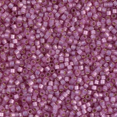 DB2180 11/0 Duracoat Silver Lined Dyed Orchid Miyuki Delica