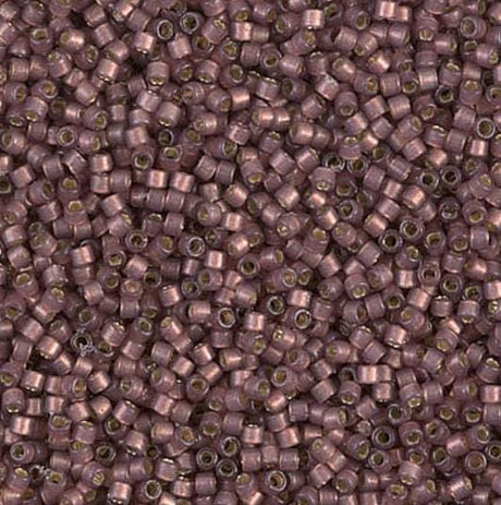 DB2183 11/0 Duracoat Silver Lined Dyed Raisin Miyuki Delica
