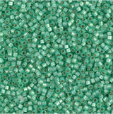 DB2188 11/0 Duracoat Semi Frosted Silver Lined Dyed Spearmint Miyuki Delica