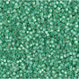 DB2188 11/0 Duracoat Semi Frosted Silver Lined Dyed Spearmint Miyuki Delica