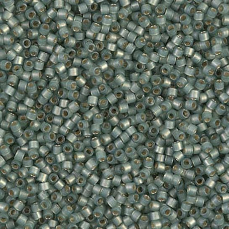 DB2190 11/0 Duracoat Semi Frosted Silver Lined Dyed Laurel Miyuki Delica