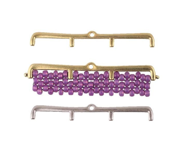 Cymbal Maronia 4-8/0 Bead Ending with Ring, 012975 Choose your color and quantity-2 pieces