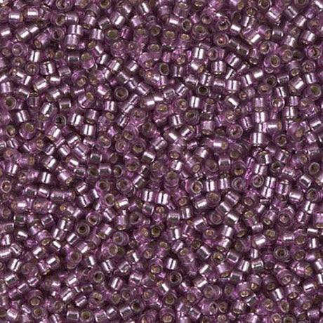 DB2168 11/0 Duracoat Silver Lined Dyed Orchid Miyuki Delica 