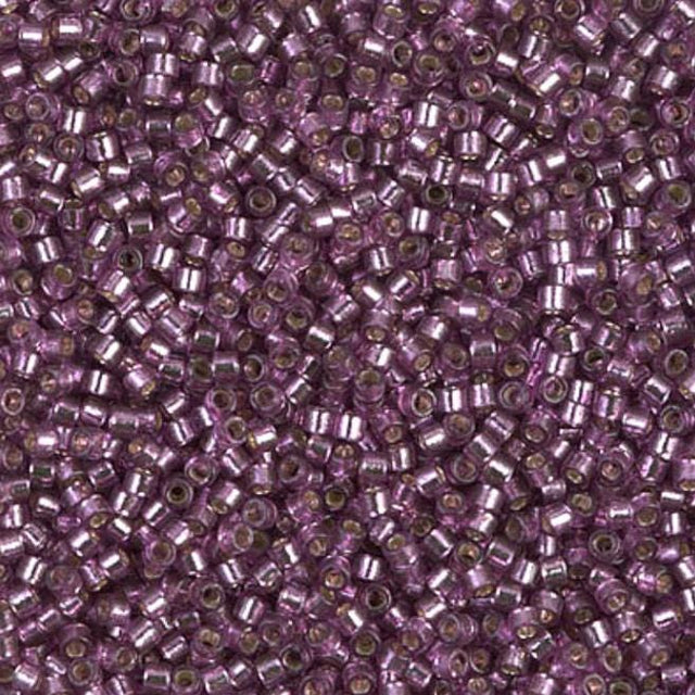 DB2168 11/0 Duracoat Silver Lined Dyed Orchid Miyuki Delica 