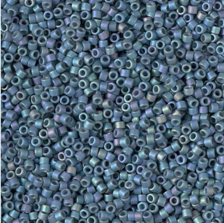 DB2316 11/0 Matte Opaque Glazed Mood Blue AB Miyuki Blue 
