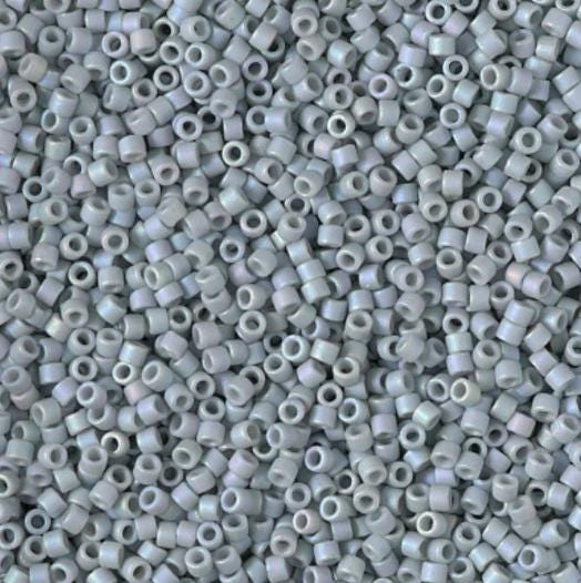 DB2320 11/0 Matte Opaque Glazed Shark Fin AB Miyuki Delica