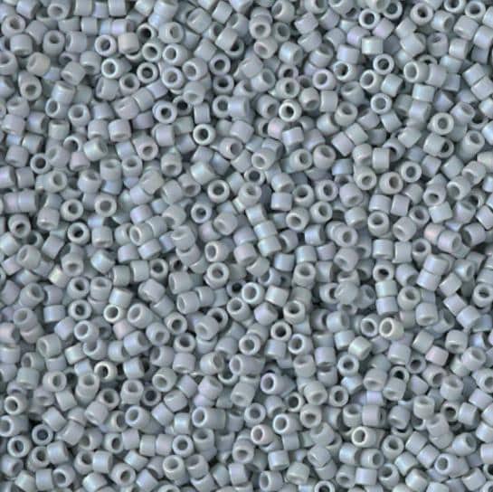 DB2320 11/0 Matte Opaque Glazed Shark Fin AB Miyuki Delica 