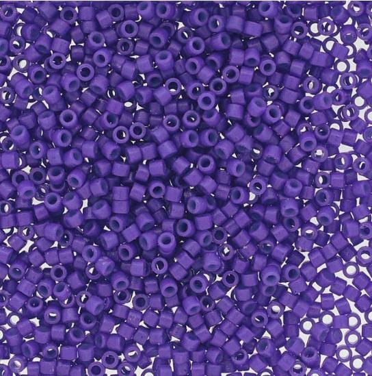 DB2359 11/0 Duracoat Opaque Dyed Violet Miyuki Delica 