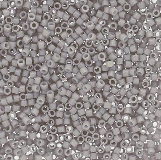 DB2366 11/0 Duracoat Opaque Dyed Mist Gray Miyuki Delica