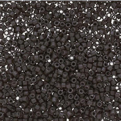 DB2368 11/0 Duracoat Opaque Dyed Charcoal Miyuki Delica 