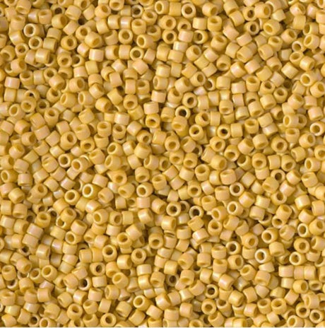 DB2302 11/0 Matte Opaque Glazed Citron AB Miyuki Delica