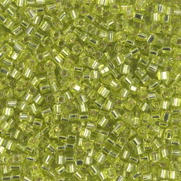 1.8mm Miyuki Cube Silver Lined Chartreuse SB18-14