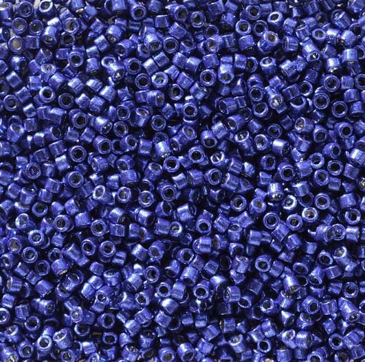 DB2511 11/0 Duracoat Galvanized Capri Blue Miyuki Delica