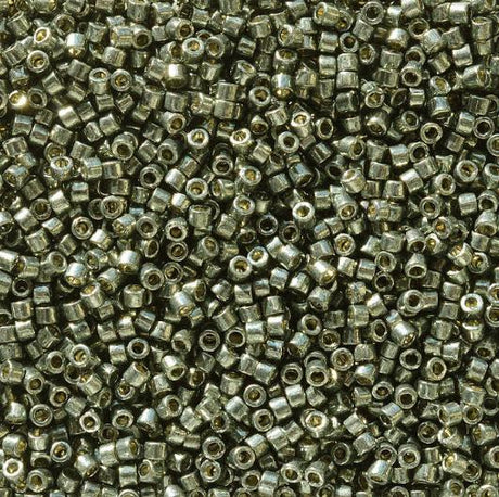 DB2512 11/0 Duracoat Galvanized Dark Steel Green Miyuki Delica