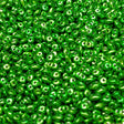 Superduo Metalust Apple Green, Czech Glass 2-hole bead 2.5mm x 5mm
