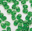 SuperDuo Chrysolite Luster, 2-Hole 2.5x5MM Czech Glass