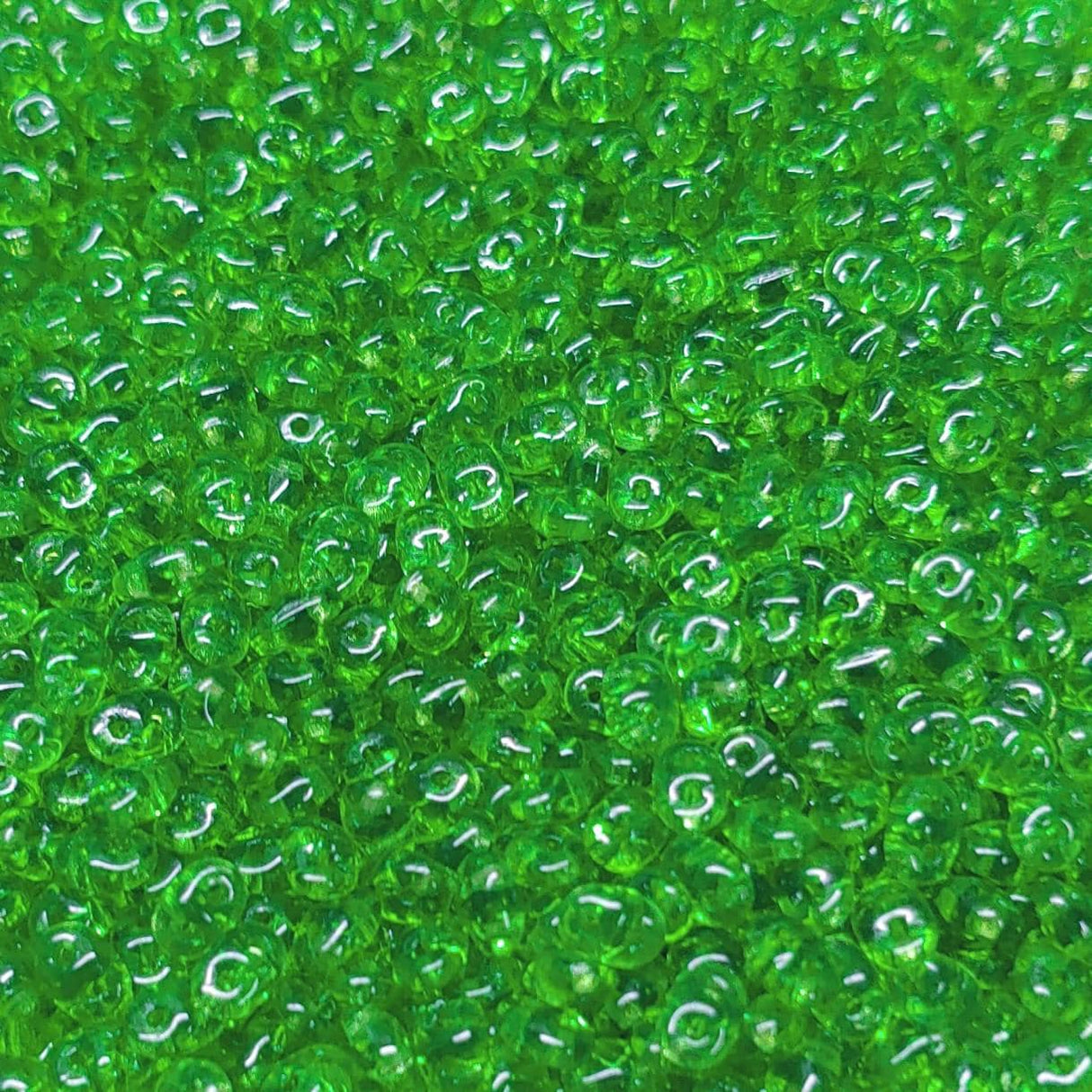 SuperDuo Chrysolite Luster, 2-Hole 2.5x5MM Czech Glass, 10 Grams