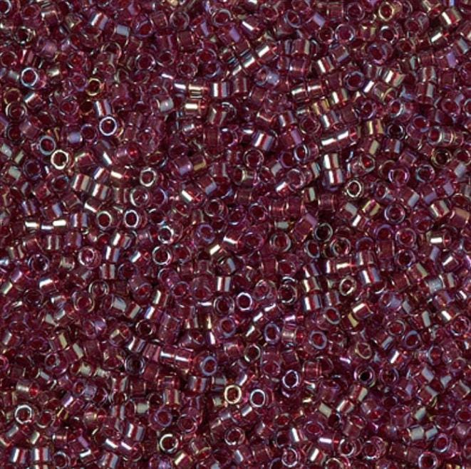 DB2375 11/0 Inside Dyed Red Miyuki Delica 