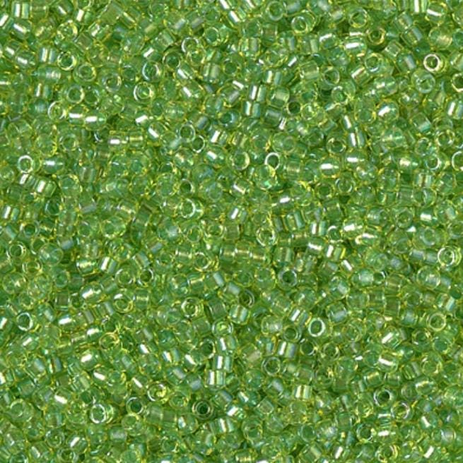 DB2376 11/0 Inside Dyed Chartreuse Miyuki Delica 