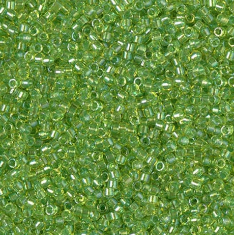 DB2376 11/0 Inside Dyed Chartreuse Miyuki Delica 