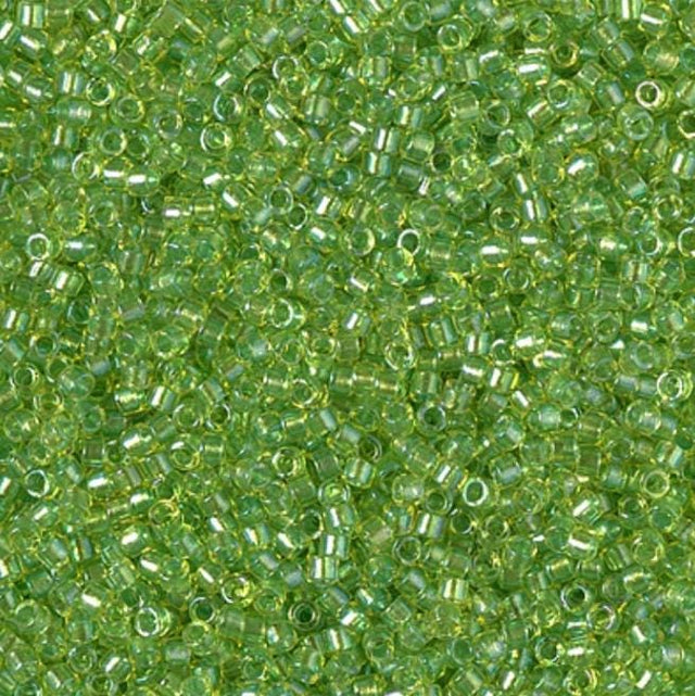 DB2376 11/0 Inside Dyed Chartreuse Miyuki Delica 
