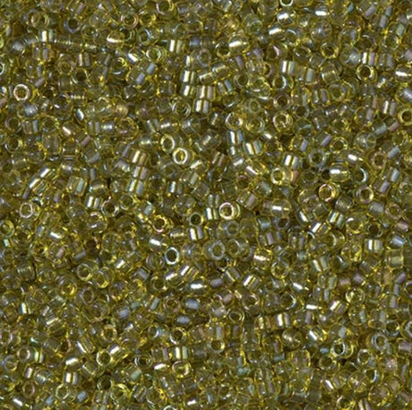 DB2377 11/0 Inside Dyed Lime Miyuki Delica 