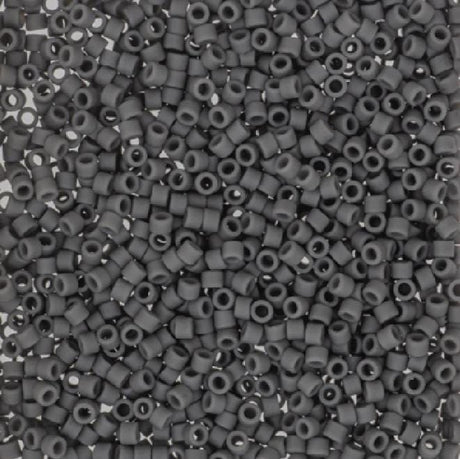 Miyuki Delica DB2409 11/0 Matte Opaque Charcoal