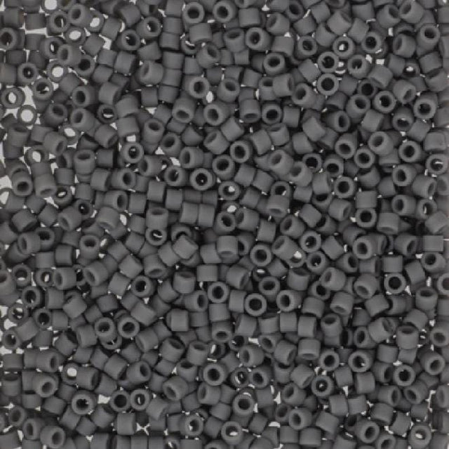 Miyuki Delica DB2409 11/0 Matte Opaque Charcoal