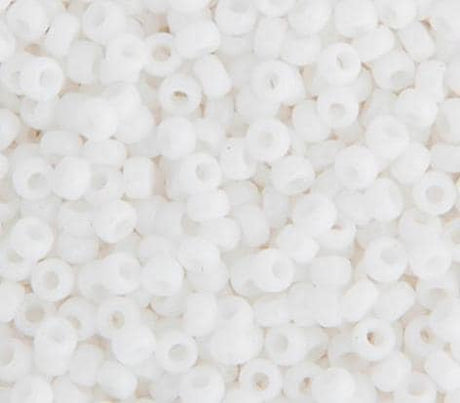 11-402 Opaque White Miyuki Seed Beads, 11/0