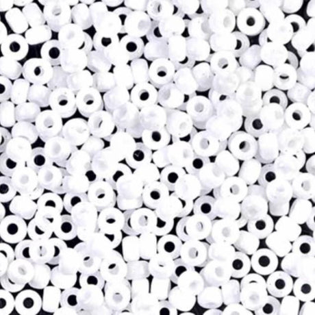 8-402 Opaque White Miyuki Seed Beads