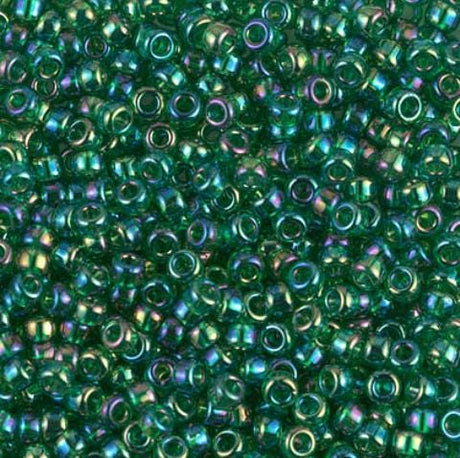 8-179 Transparent Green AB Miyuki Seed Beads 8/0