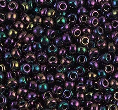 8-454 Metallic Dark Plum Irisr, Miyuki Seed Bead 8/0