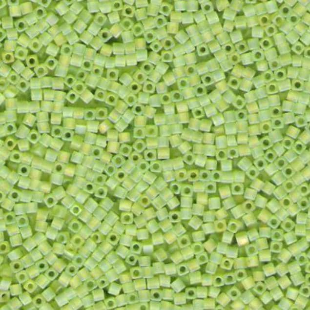 1.8mm Miyuki Cube Matte Chartreuse AB SB18-143FR, 10 Grams