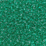 SuperDuo Emerald, Czech Glass 2-hole bead 2.5mm x 5mm-50720