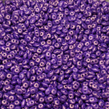 Superduo Gold Shine Orchid, 2-hole bead 2.5mm x 5mm, 10 grams