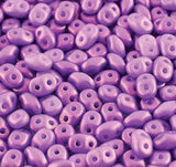 Superduo Gold Shine Orchid, 2-hole bead 2.5mm x 5mm, 10 grams