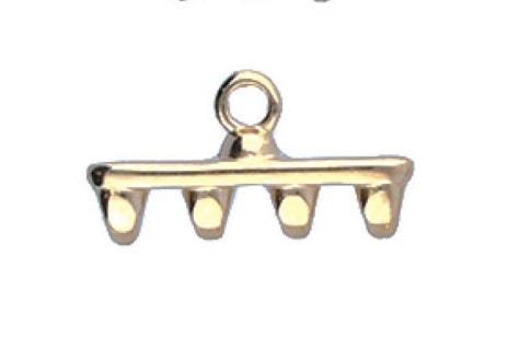 Rozos 4 SuperDuo Bead Ending, 012858 - 2 pieces