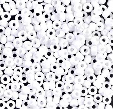 8-402 Opaque White Miyuki Seed Beads 8/0