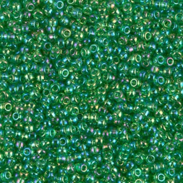 11-179L Transparent Light Green AB Miyuki Seed Beads