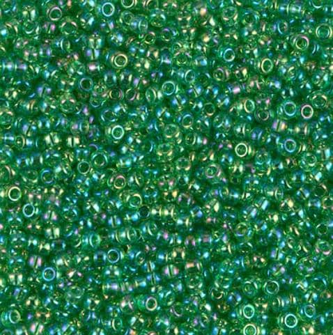 11-179L Transparent Light Green AB Miyuki Seed Beads 11/0