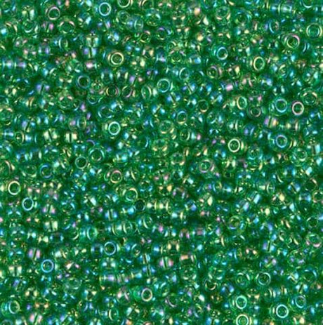 11-179L Transparent Light Green AB Miyuki Seed Beads 11/0