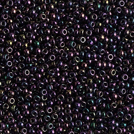11-454 Metallic Dark Plum Iris, Miyuki Seed Bead