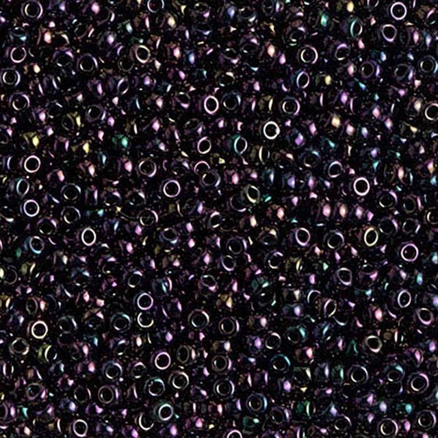 11-454 Metallic Dark Plum Iris, Miyuki Seed Bead