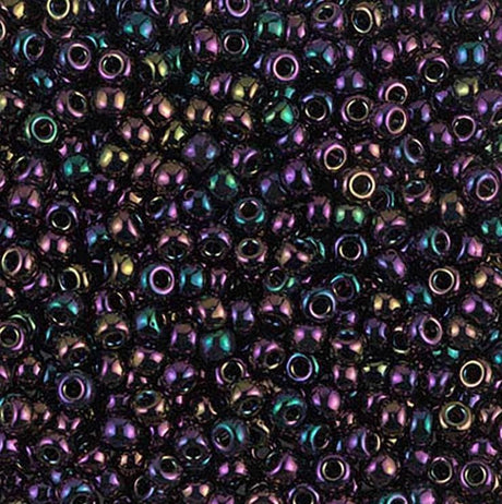 8-454 Metallic Dark Plum Irisr, Miyuki Seed Bead