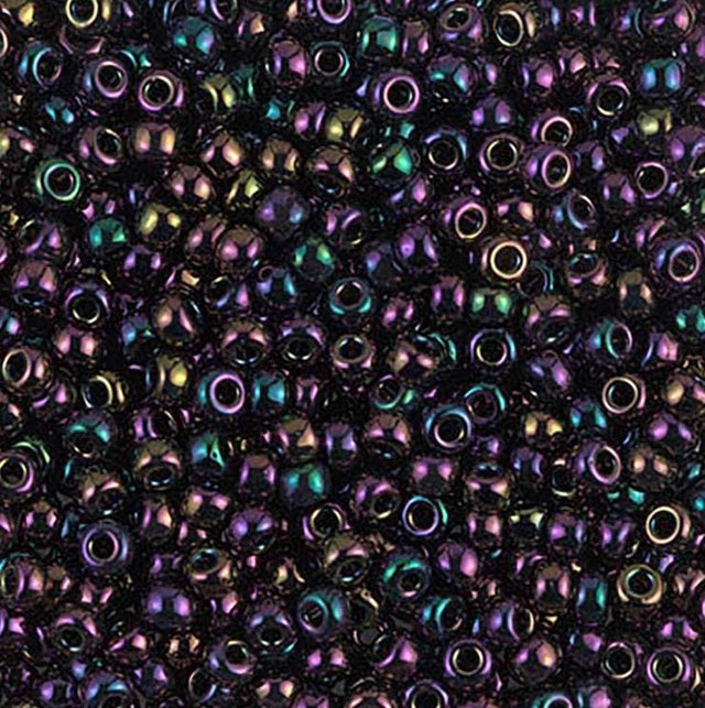 8-454 Metallic Dark Plum Irisr, Miyuki Seed Bead
