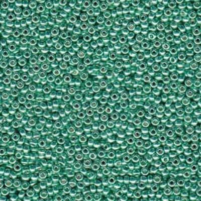 15-4214 Duracoat Galvanized Dark Green Mint, Miyuki Seed Bead, 15/0