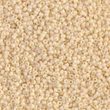 15-492F Matte Opaque Dark Cream, Miyuki Seed Beads 15/0