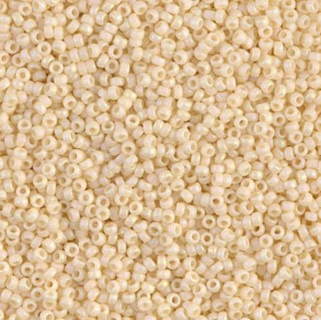 15-492F Matte Opaque Dark Cream, Miyuki Seed Beads 15/0