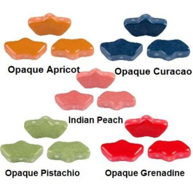 Delos Sorbet 5 Colors Par Puca ®-3 Hole 6x11mm, 25 Beads**See pattern section, Free patterns if not added to cart
